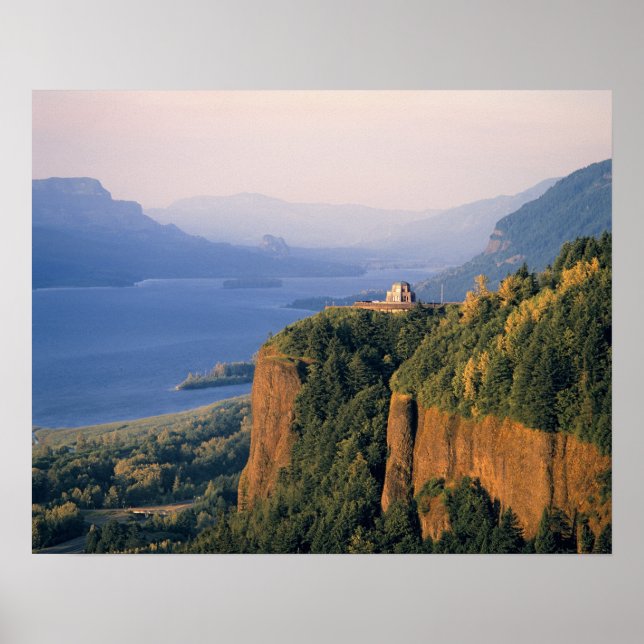 Affiches États-Unis, Oregon, fleuve Columbia. Coucher de so (Devant)