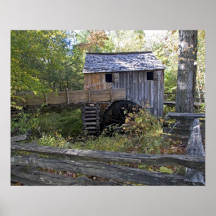 Affiches États-Unis - Tennessee. Moulin à câble dans la rég