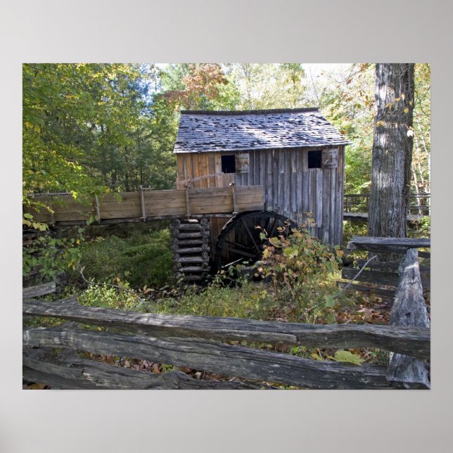 Affiches États-Unis - Tennessee. Moulin à câble dans la rég (Devant)