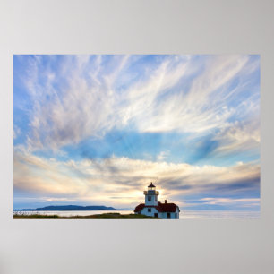 Affiches États-Unis, Washington, Îles San Juan. Coucher de