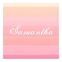 Été rose et corail Dégradé Couleur Bloc Monogramme