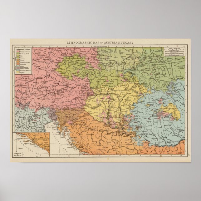 Affiches Ethnog Autriche Hongrie (Devant)
