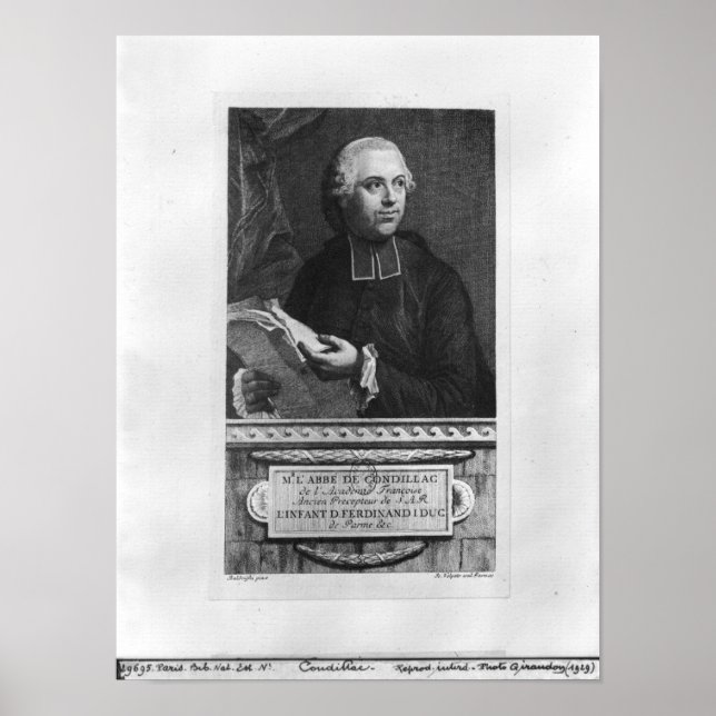 Affiches Etienne Bonnot de Condillac (Devant)