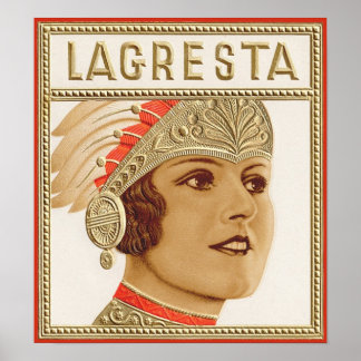 Affiches Étiquette Lagresta Cigar