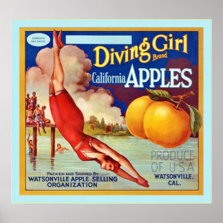 Affiches Étiquette vintage Fruit