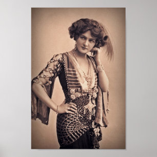 Affiches Étoile de cinéma Lily Vintage