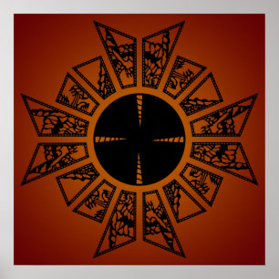 Affiches étoile rouge