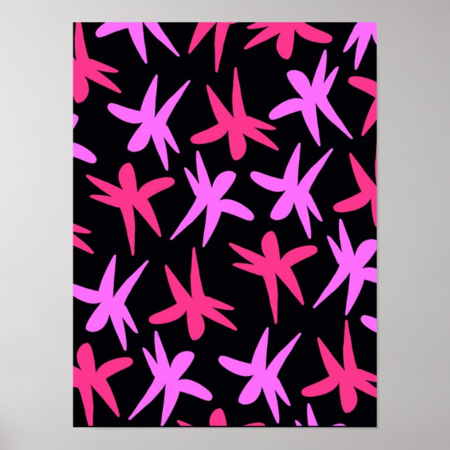 Affiches Étoiles de fleurs (Devant)