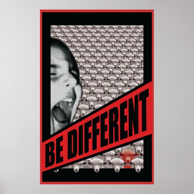 Affiches Être différent (Devant)
