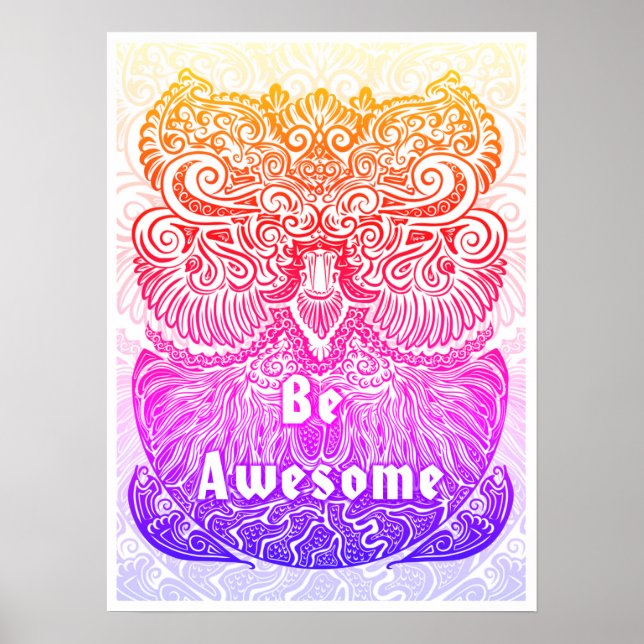 Affiches Être génial - Citation de déclaration positive (Devant)
