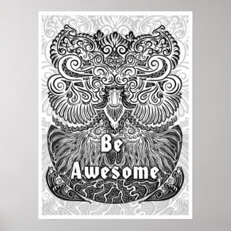 Affiches Être génial - Citation de déclaration positive