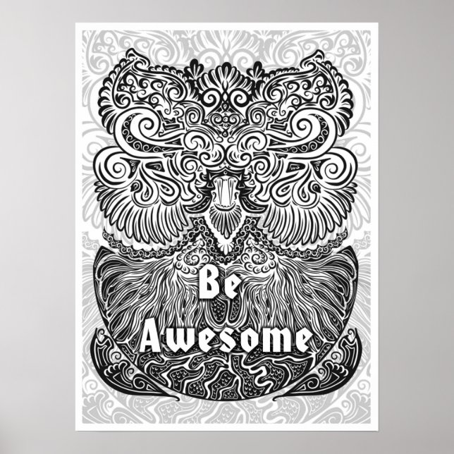 Affiches Être génial - Citation de déclaration positive (Devant)
