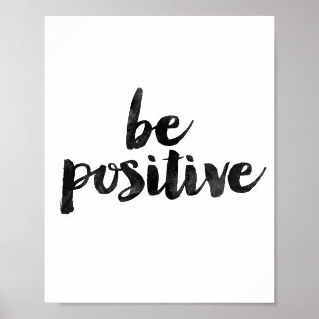 Affiches Être positif (Devant)