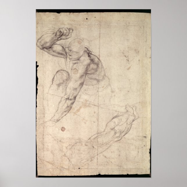 Affiches Étude de la figure masculine (Devant)