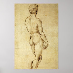 Affiches Étude de la statue de David de Michelangelo par Ra