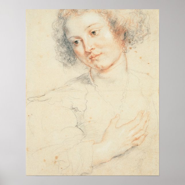 Affiches Étude de la tête de St. Apollonia (dessin) (Devant)