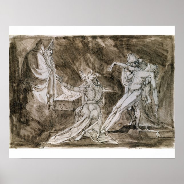 Affiches Étude pour "Saul et la sorcière d'Endor" (Devant)