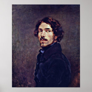 Affiches Eugene Delacroix - autoportrait