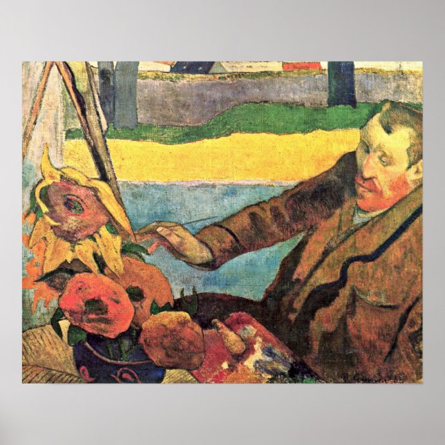 Affiches Eugene Henri Paul Gauguin - Van Gogh Peinture (Devant)