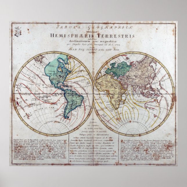 Affiches Euler World Map (Devant)