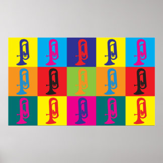 Affiches Euphonium Pop Art
