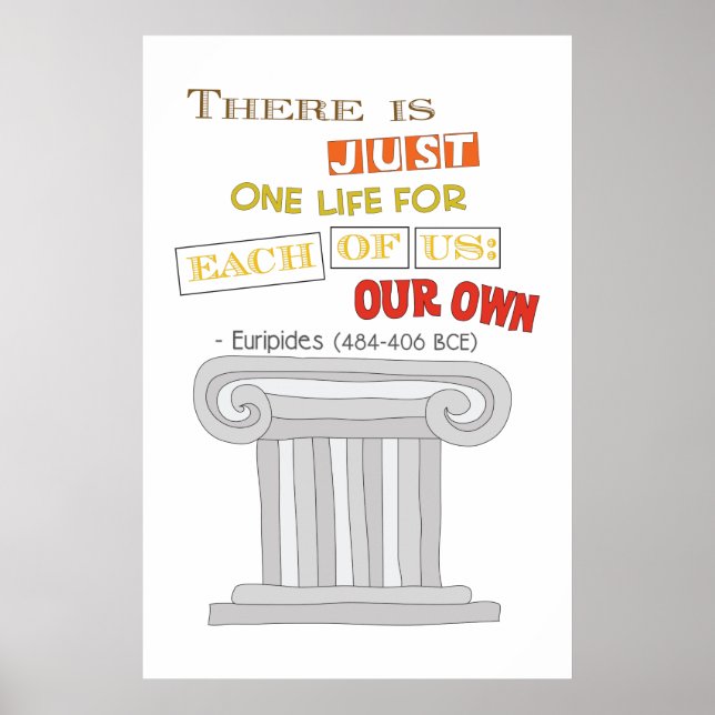 Affiches Euripides Une seule vie pour vivre gay (Devant)