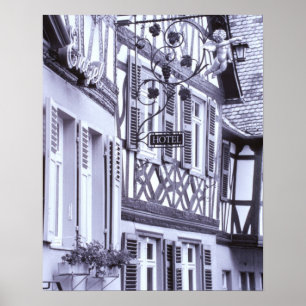 Affiches Europe, Allemagne, Rhénanie, Pfalz, Boppard. Demi