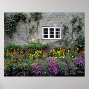 Affiches Europe, Angleterre, Teffont Magna. Fleurs rempliss