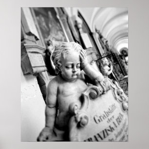Affiches Europe, Austria, Salzburg. Cherub and monument 3