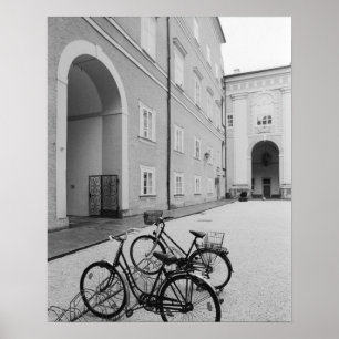Affiches Europe, Autriche, Salzbourg. Vélos dans