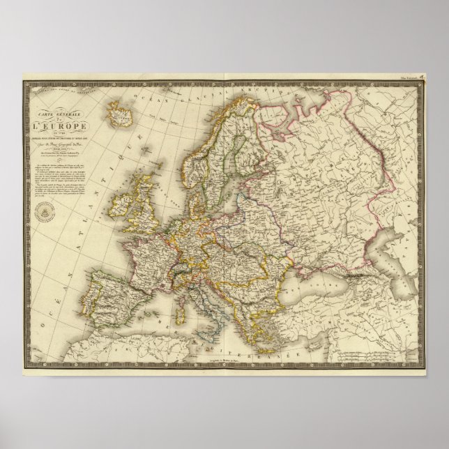 Affiches Europe en 1789 (Devant)