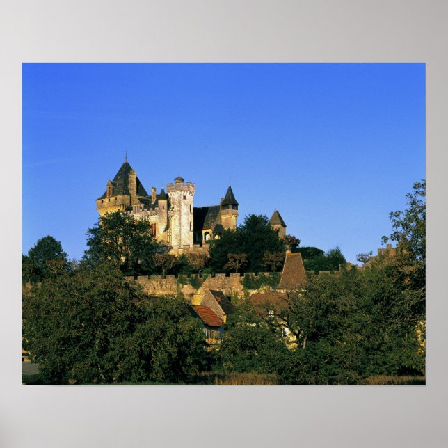 Affiches Europe, France, Montforte. Le château médiéval (Devant)