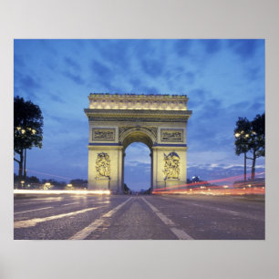 Affiches Europe, France, Paris. Arc de Triomphe