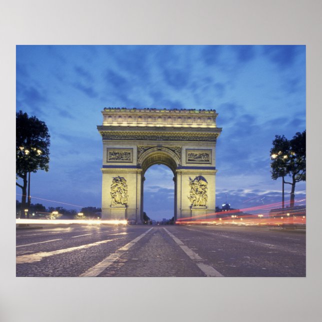Affiches Europe, France, Paris. Arc de Triomphe (Devant)