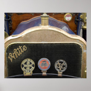 Affiches Europe, Irlande, Dublin. Voiture ancienne, Blanche