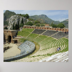 Affiches Europe, Italie, Sicile, Taormina. 3ème siècle