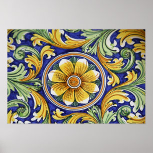 Affiches Europe, Italie, Sicile, Taormina. Traditionnel 4