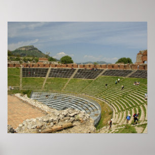 Affiches Europe, Italie, Sicile, Taormine. IIIe siècle 2