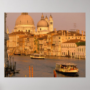 Affiches Europe, Italie, Vénétie, Venise. Vue du coucher du