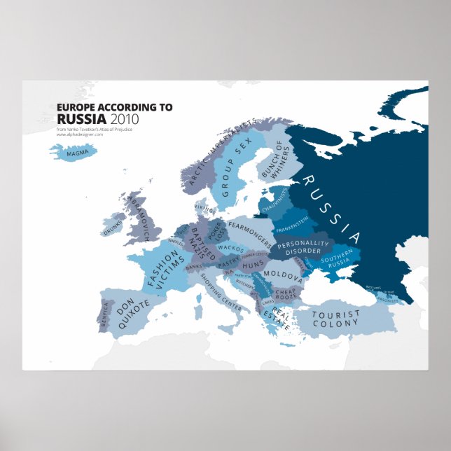 Affiches Europe selon la Russie (Devant)