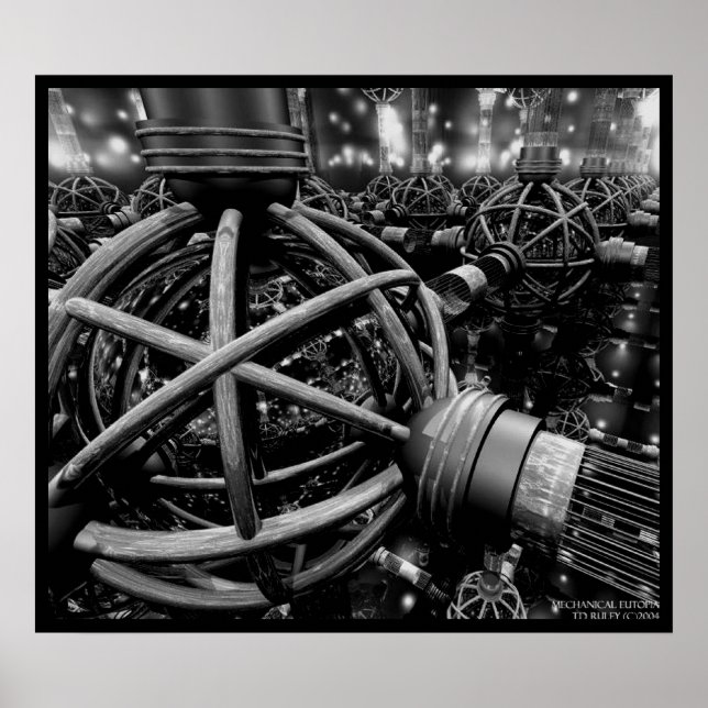 Affiches Éutopie mécanique (Devant)