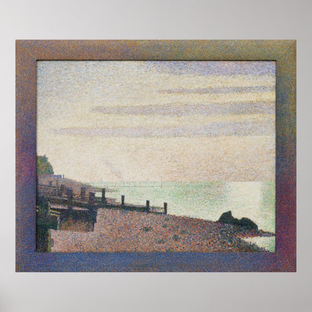 Affiches Evening Honfleur by Georges Seurat (Devant)