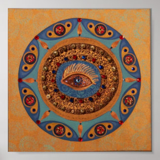Affiches Evil Eye Mandala : Art original