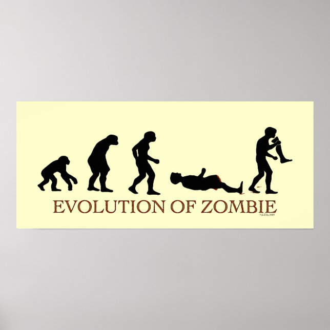 Affiches Évolution de Zombie (Devant)