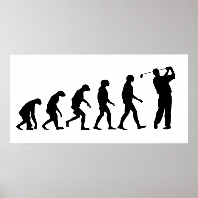 Affiches Évolution du golf (Devant)