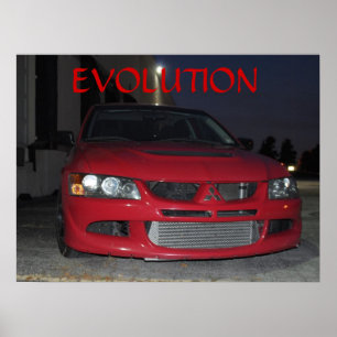 Affiches Évolution Mitsubishi La Nuit