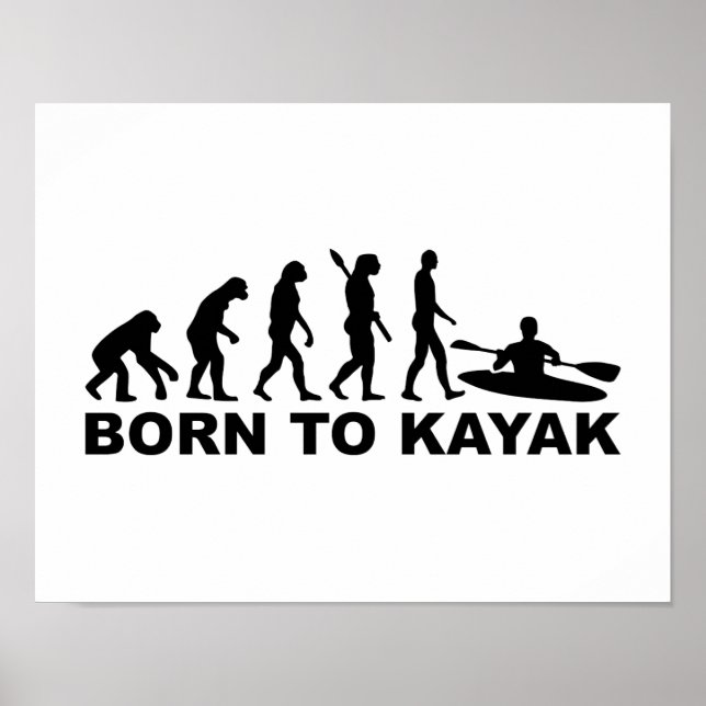Affiches Évolution née de Kayak (Devant)
