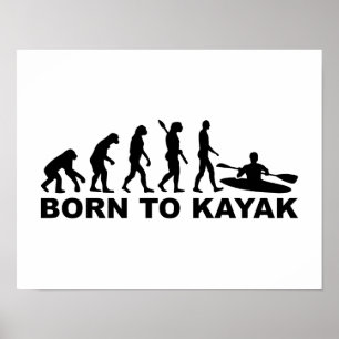 Affiches Évolution soutenue pour kayak