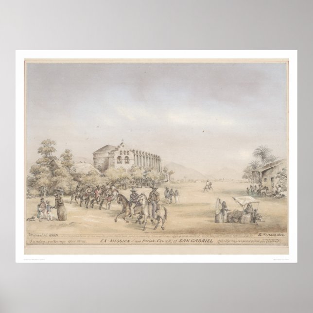 Affiches Ex-Mission... de San Gabriel (1318) (Devant)