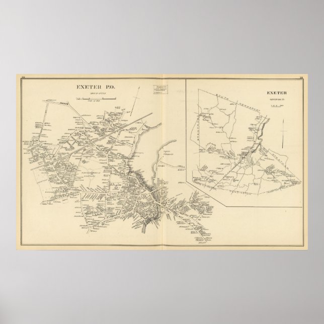 Affiches Exeter PO, ville d'Exeter (Devant)